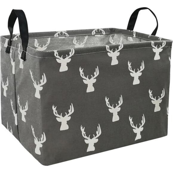 Rectangle Toy Bin Waterproof storage organizer for Nursery Hamper Home decor - Picture 1 of 8